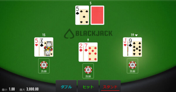 ブラックジャック テッドベット